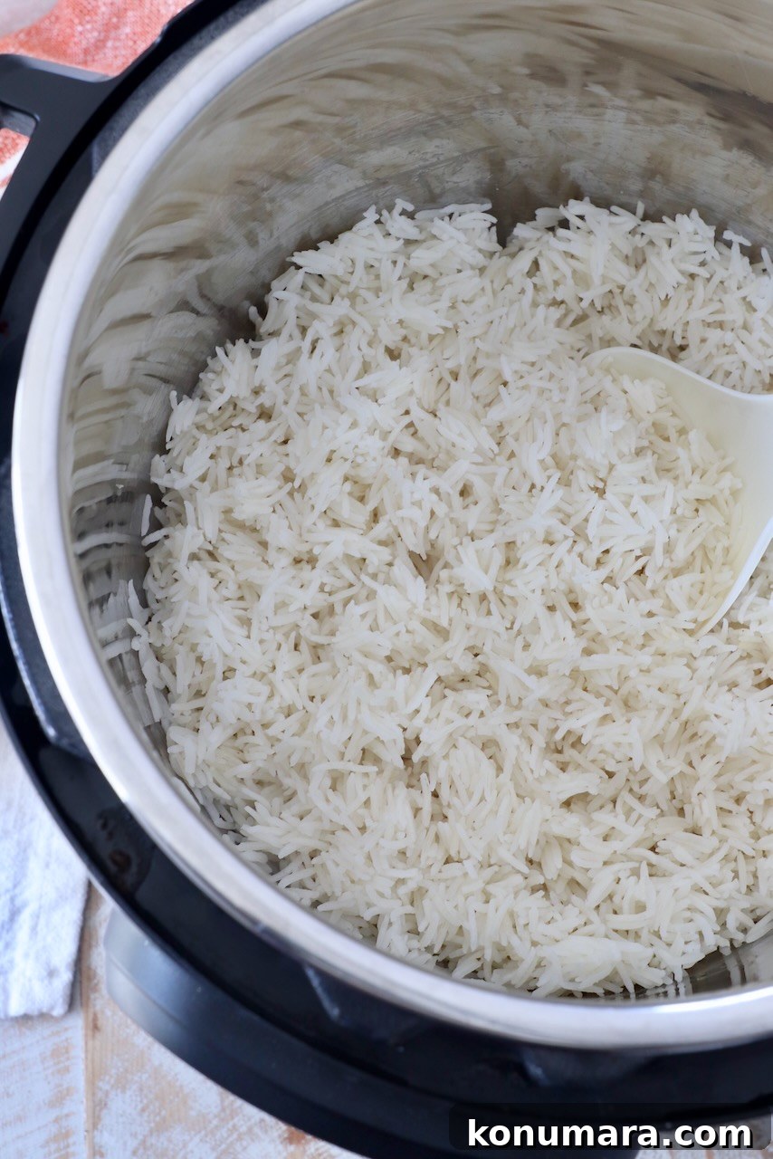 How to Make Fluffy Basmati Rice in the Instant Pot 5 cooked white rice in an Instant Pot
