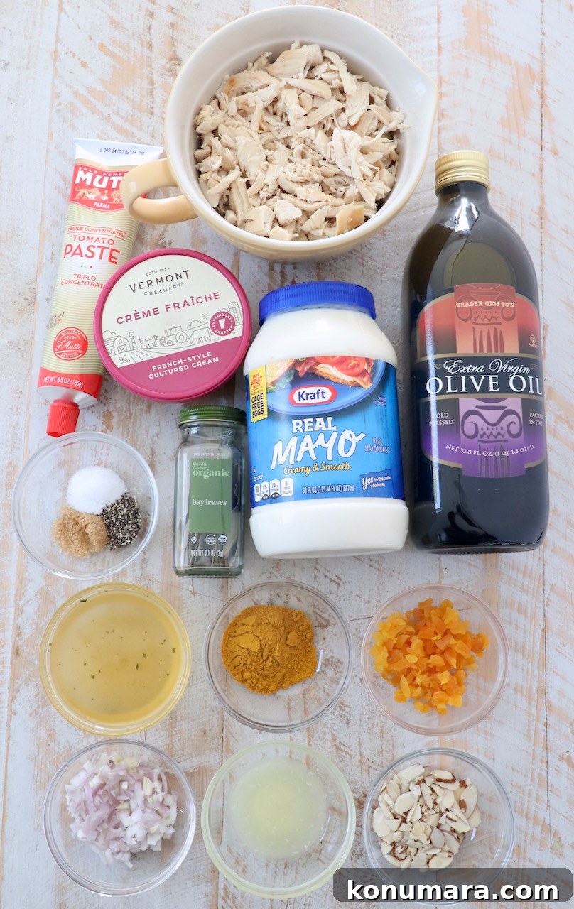 ingredients for coronation chicken