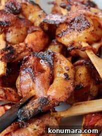 Grilled Bacon Wrapped Shrimp