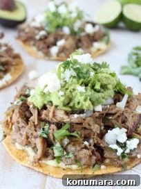 Slow Cooker Carnitas Tostadas