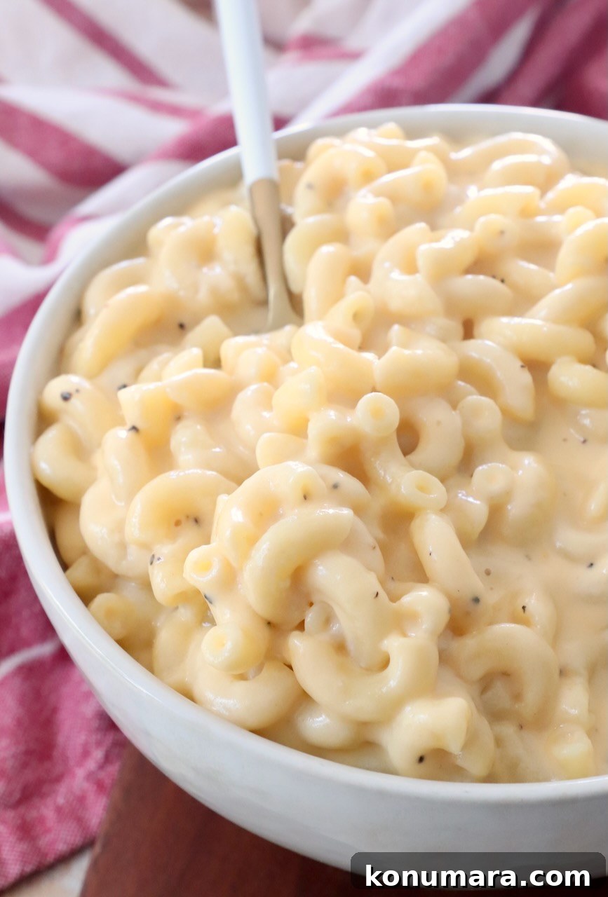 Creamy Homemade Mac and Cheese Recipe 2 bowl of mac and cheese with fork in it