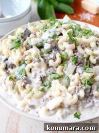 Philly Cheesesteak Mac and Cheese