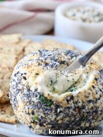 Everything Bagel Cheddar Cheese Ball