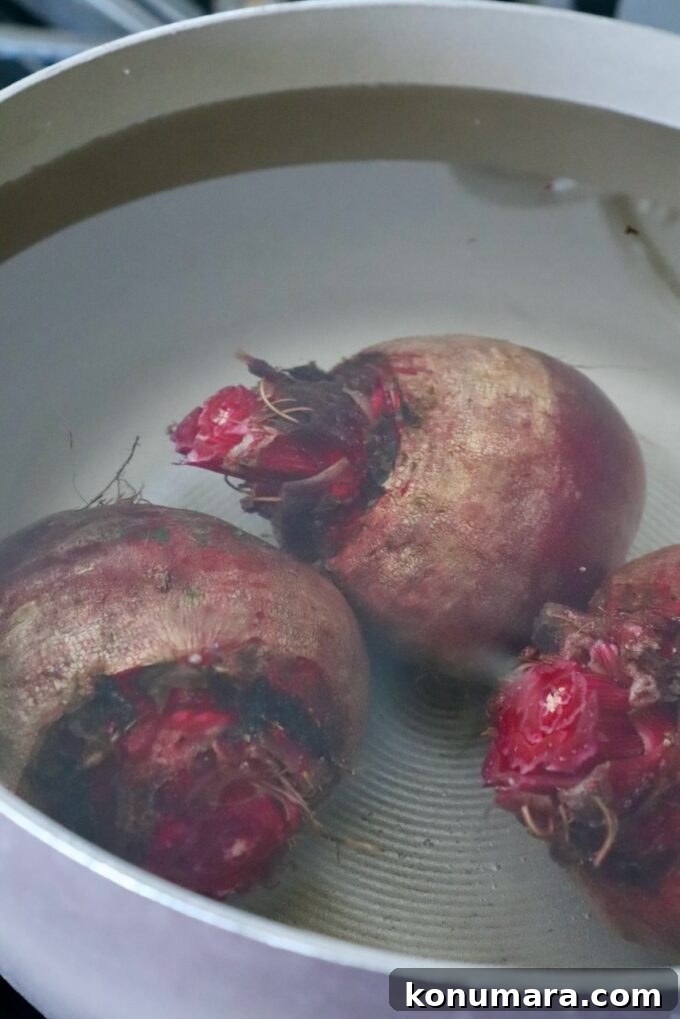 How to Cook Beets: Roast, Boil, and Sauté 14 raw beets covered in water in a pot