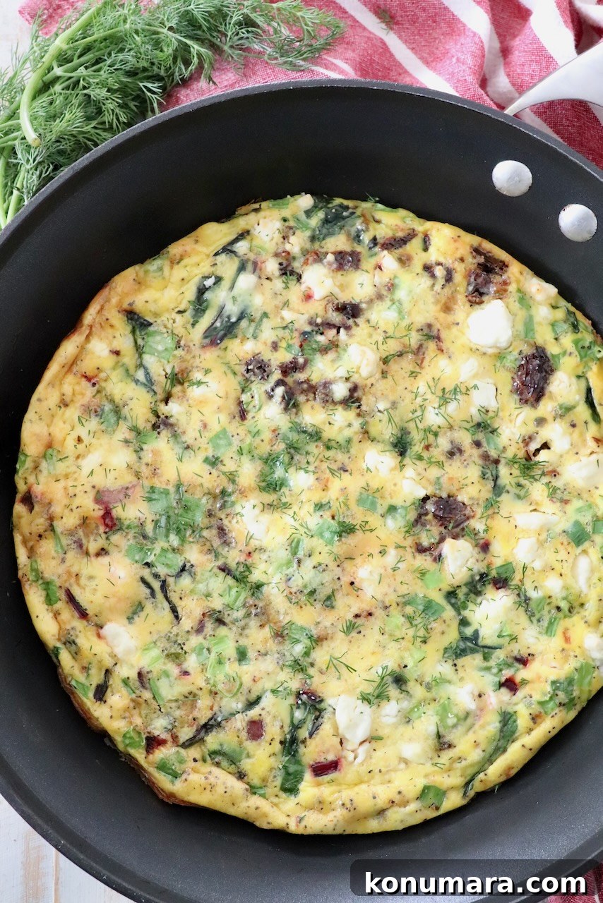 What to Do With Beet Greens: Recipes and Storage Tips 13 cooked frittata in skillet