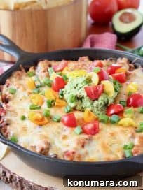 Cheesy Baked Taco Dip