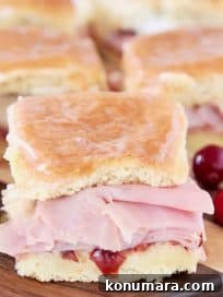 Cranberry Brie Ham Sliders