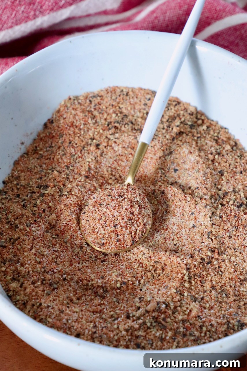 Dry Rub for Ribs: Smoky BBQ Spice Blend 5 dry rub for ribs in bowl with spoon
