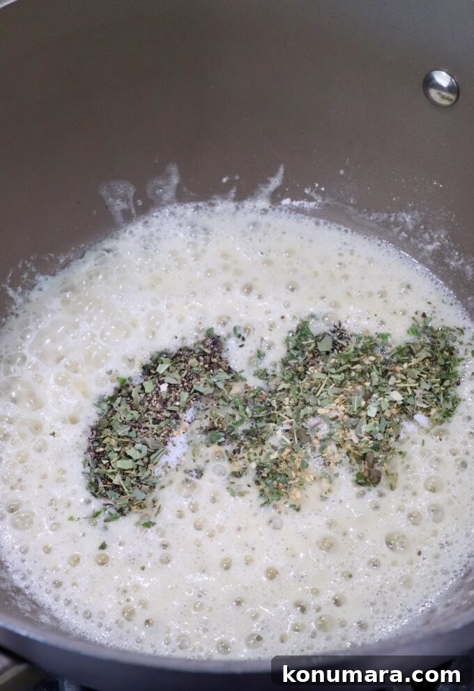 seasoned roux in saucepan