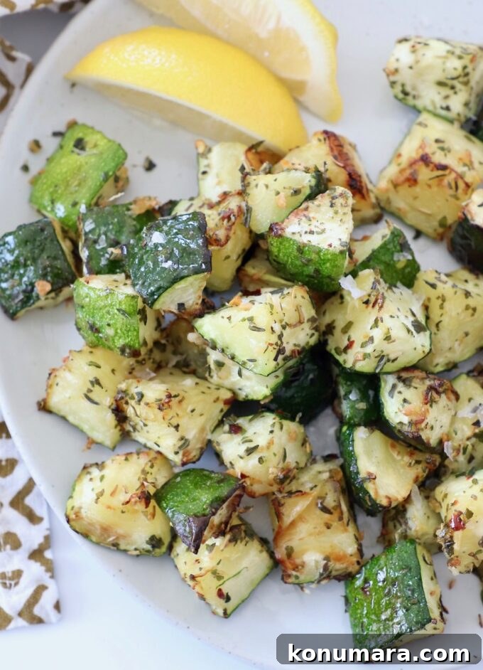 How to Cook Zucchini: Roast, Saute, Grill, Stir-Fry 15 cooked diced zucchini on plate