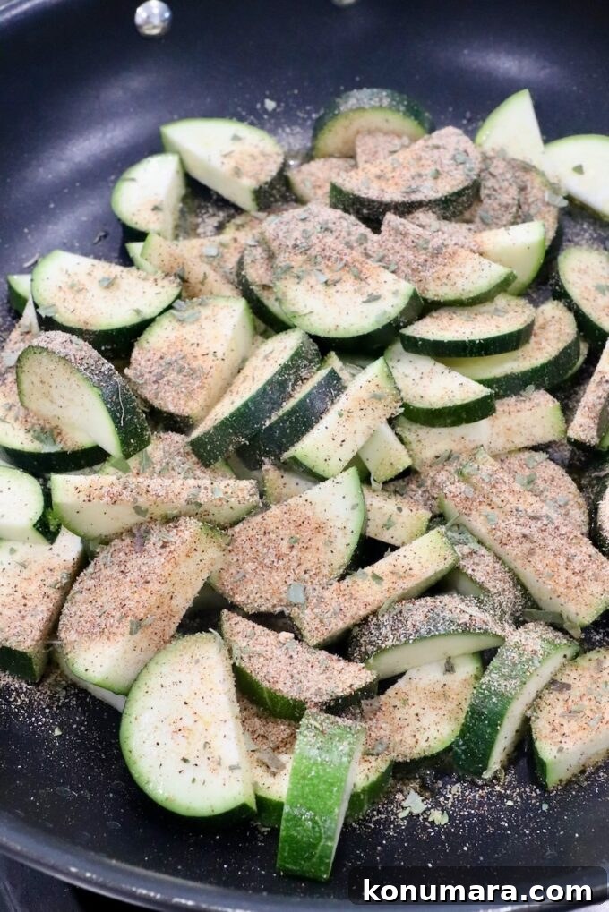 How to Cook Zucchini: Roast, Saute, Grill, Stir-Fry 9 seasoned zucchini in skillet
