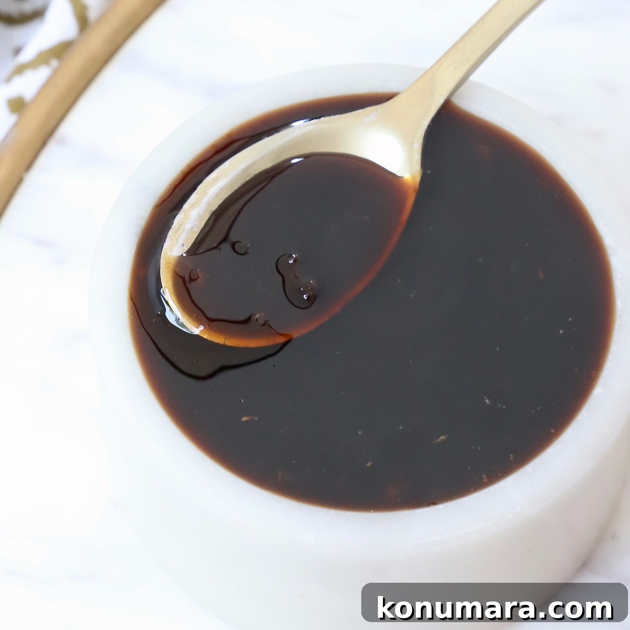 teriyaki sauce in bowl with spoon