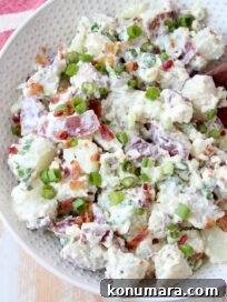 Red White and Blue Cheese Potato Salad
