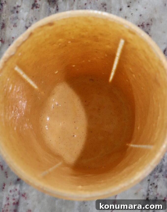 creamy jalapeno sauce in blender cup