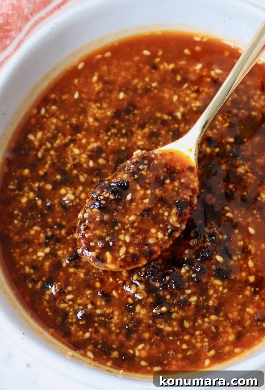 Salsa Macha: Mexican Chili Oil Recipe 2 salsa macha in bowl with spoon