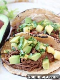 Slow Cooker Shredded Beef Tacos