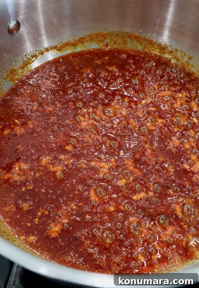 Spicy Nduja Pasta Recipe with Cherry Tomatoes 5 nduja and melted butter mixed together in a pan