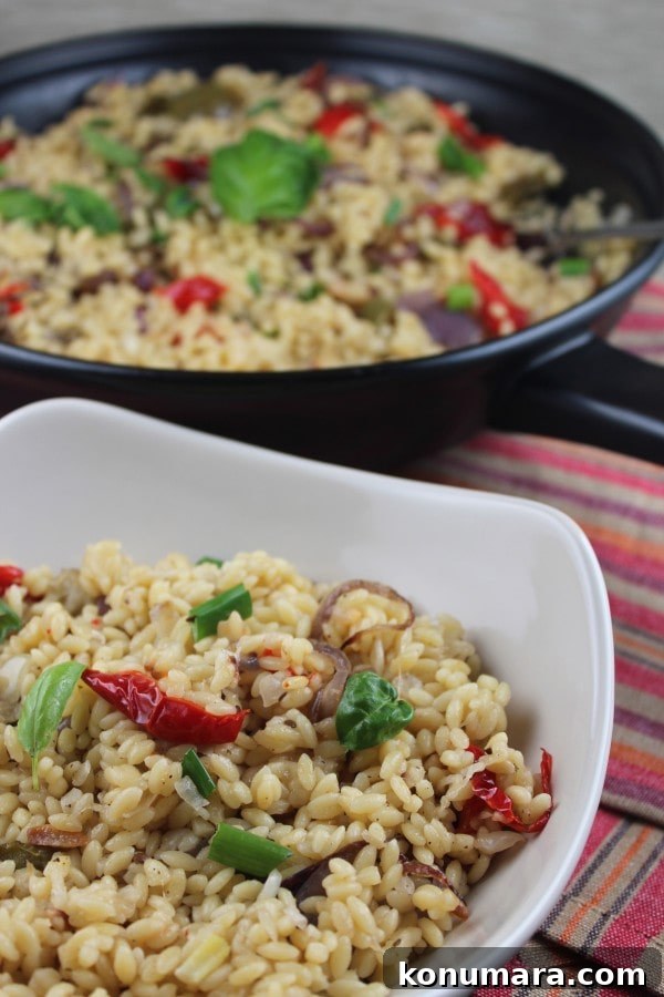 roasted vegetable orzo, creamy orzo recipe, risotto style orzo, creamy vegetable orzo, roasted vegetable risotto, vegetarian risotto, vegetarian orzo recipe, recipes