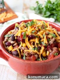 One Pot Ground Turkey Taco Soup