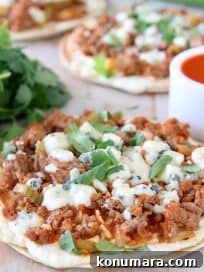 Cheesy Buffalo Turkey Grilled Flatbread
