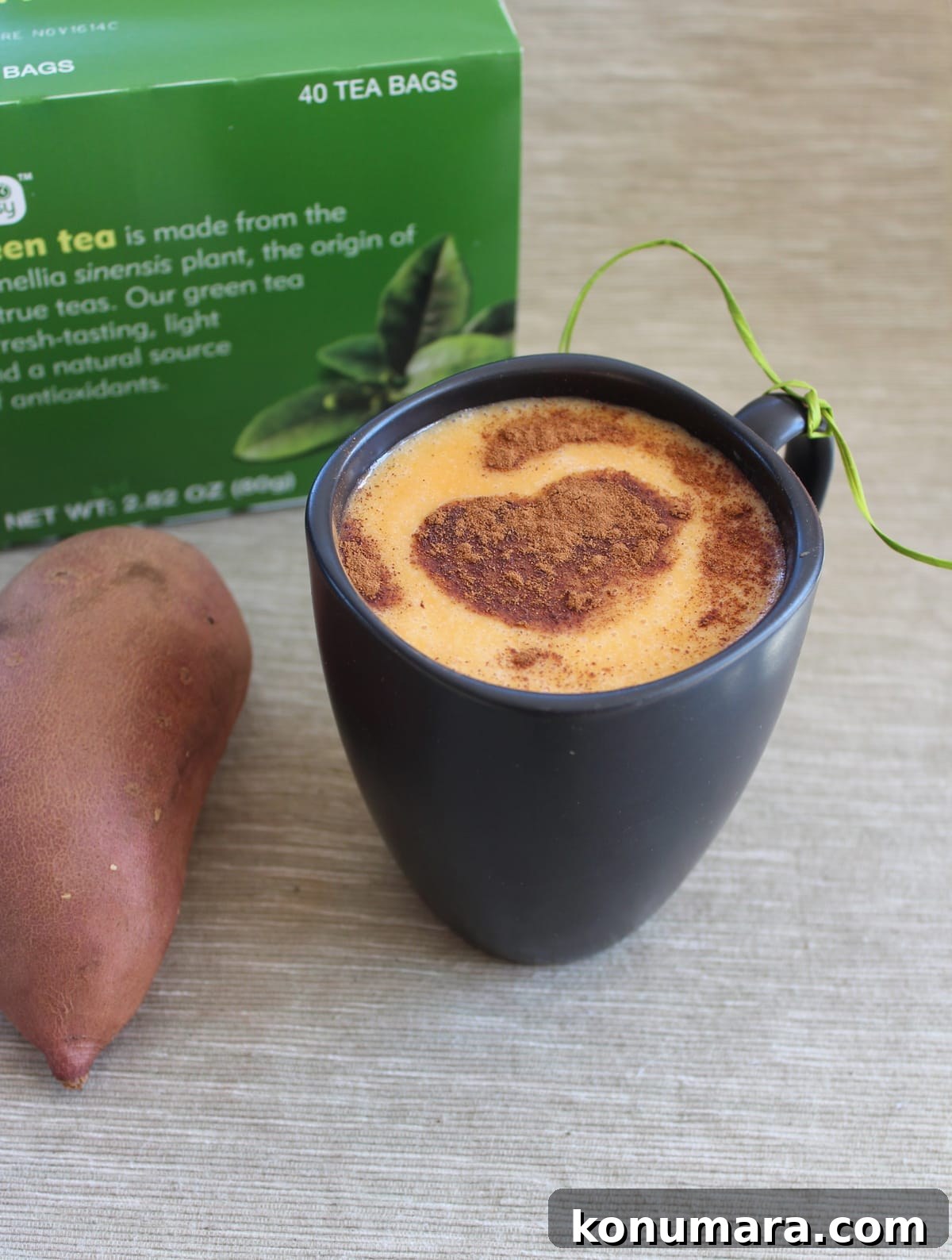 Korean Goguma Green Tea Latte