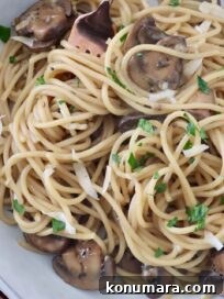 Garlic Mushroom Pasta