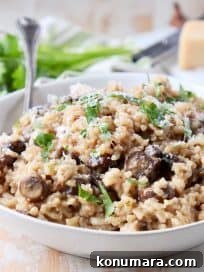 Instant Pot Mushroom Risotto