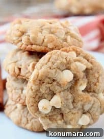 Pumpkin Spice Cookies with White Chocolate Chips