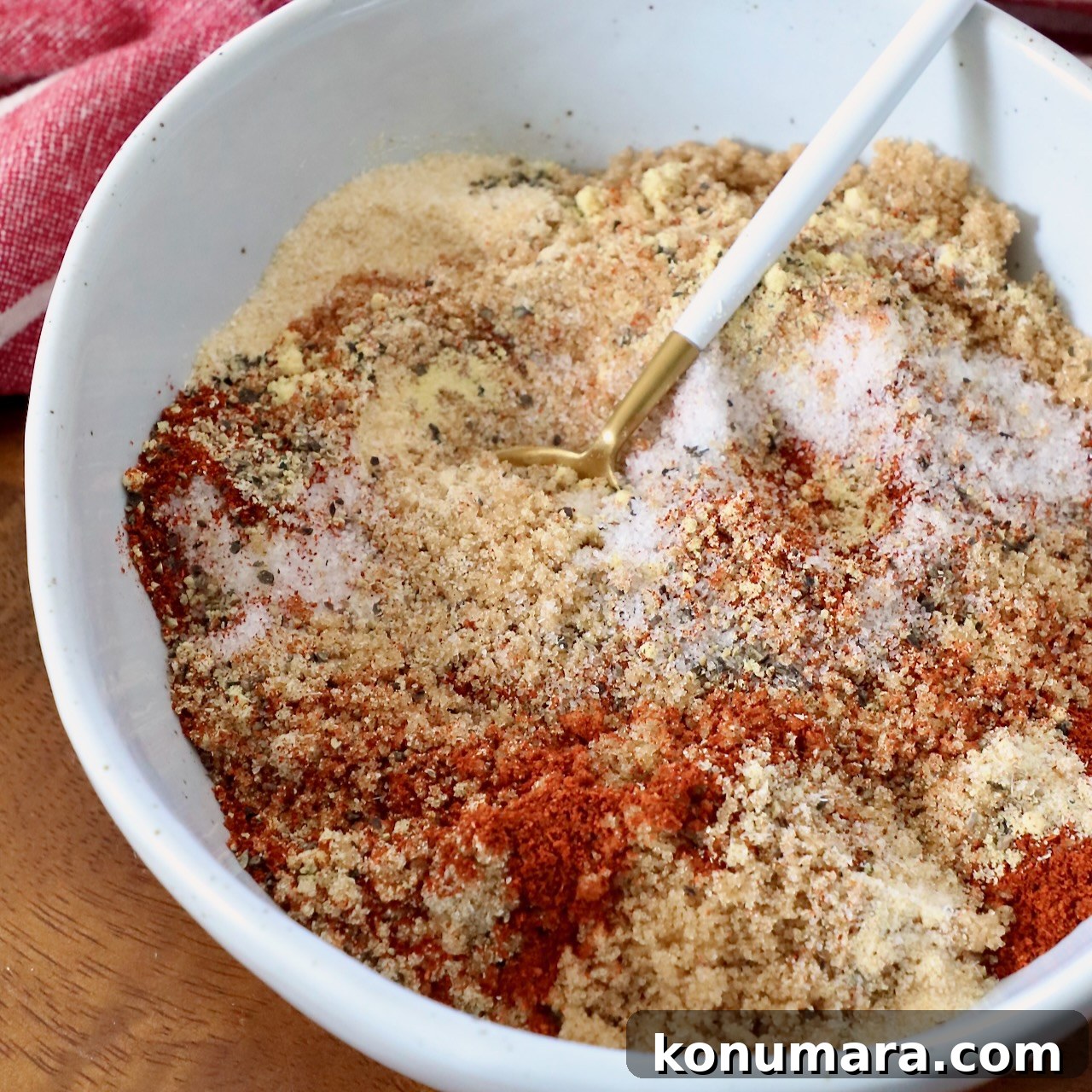 brown sugar-based rib rub in bowl