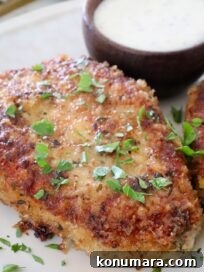 pan fried pork chop on a plate