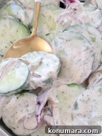 Creamy Cucumber Salad