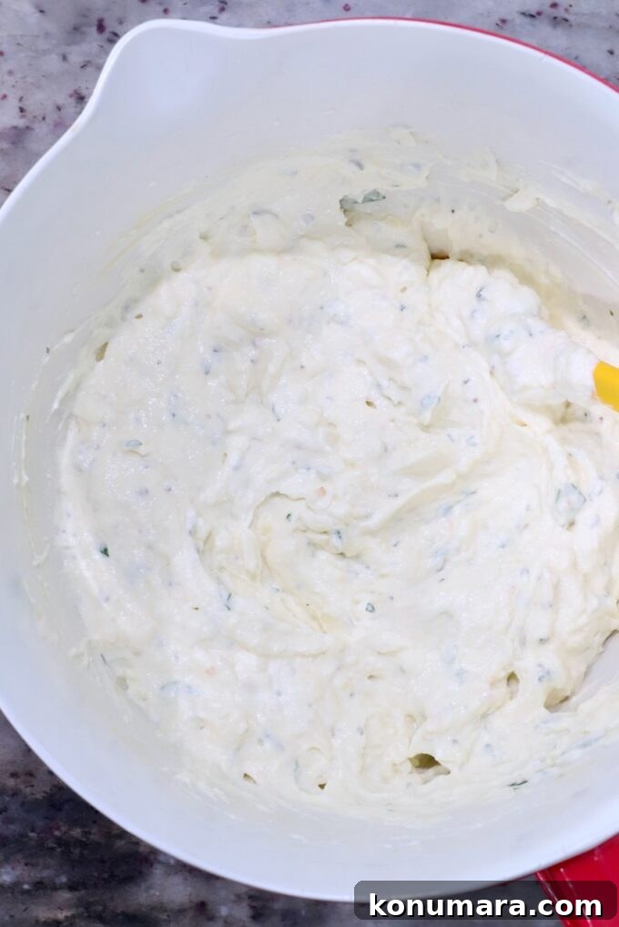 Ricotta Stuffed Shells Recipe with Spinach 5 seasoned ricotta cheese in a large mixing bowl