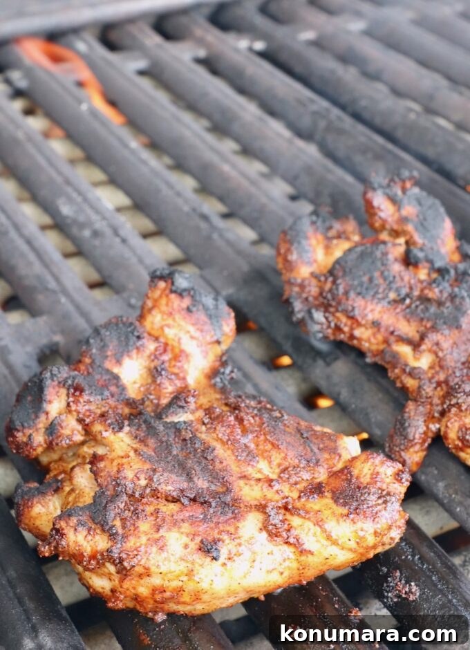 Chipotle Honey Glazed Chicken Recipe 10 Grilled chicken thighs on the grill