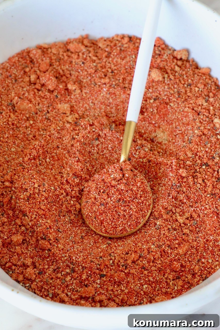 blend of spices in a bowl with a spoon