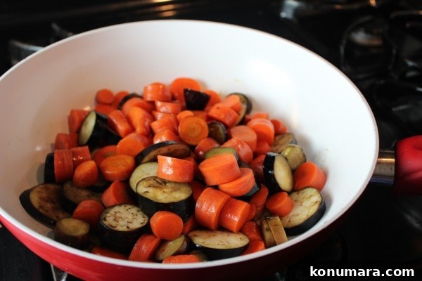 Japanese Miso-Glazed Eggplant and Carrots Recipe 5 Sautéed Japanese Eggplant and Carrots