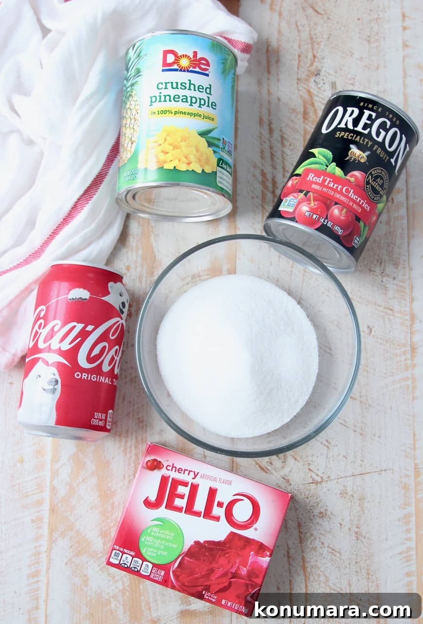 cherry coke jello salad ingredients