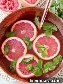 Grapefruit Ginger Spiced Rum Punch