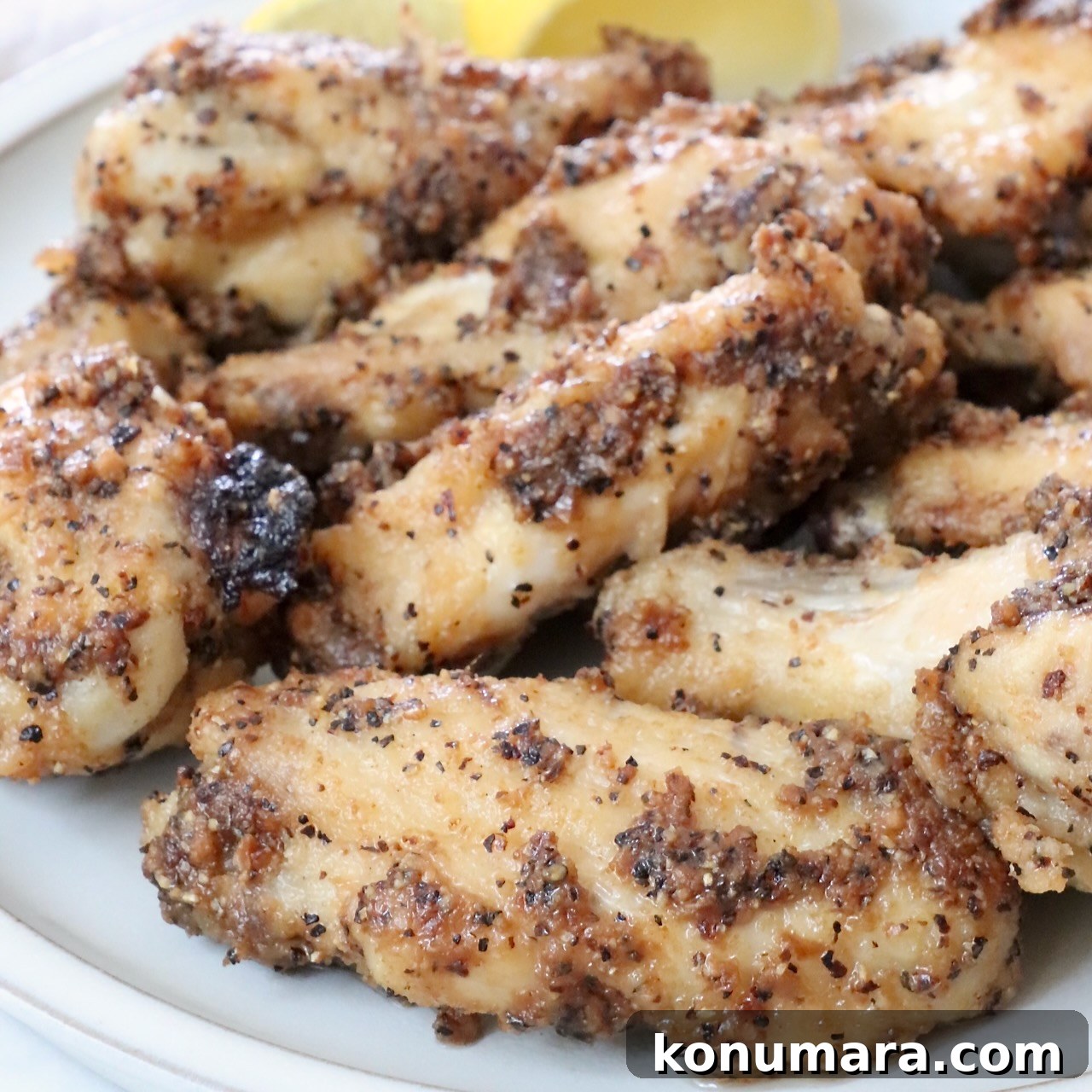 cooked chicken wings on a plate