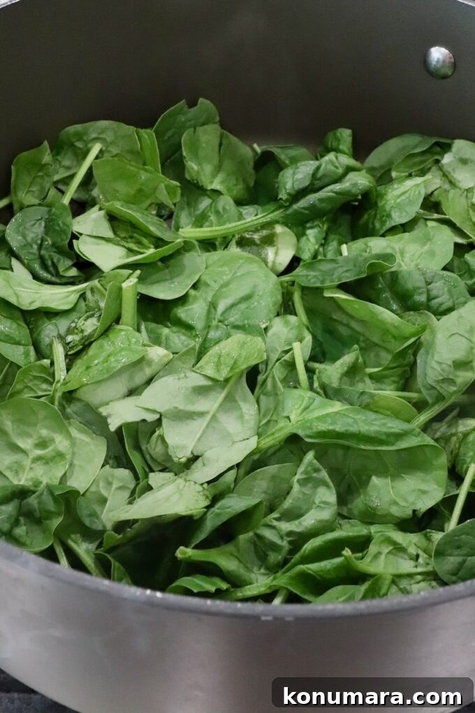 Sheet-Pan Butternut Squash Lasagna Recipe 4 spinach leaves in a large pan
