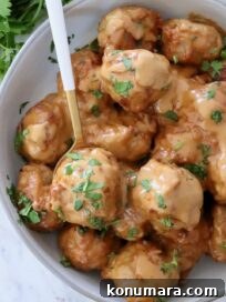 Thai Turkey Meatballs with Peanut Sauce
