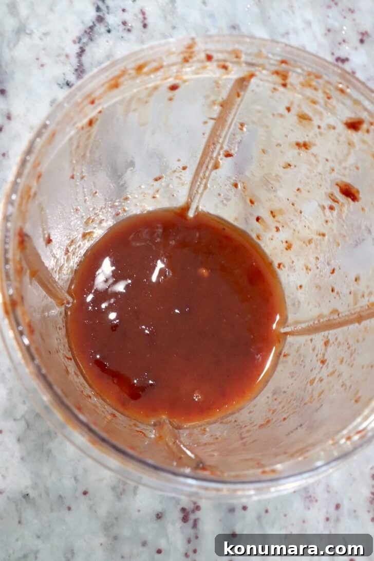 chipotle honey sauce in a blender cup