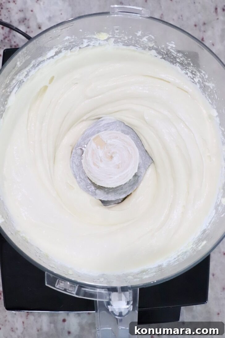 whipped goat cheese dip in a food processor