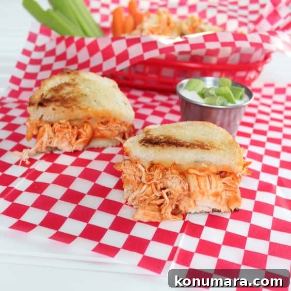 Buffalo Chicken Grilled Cheese