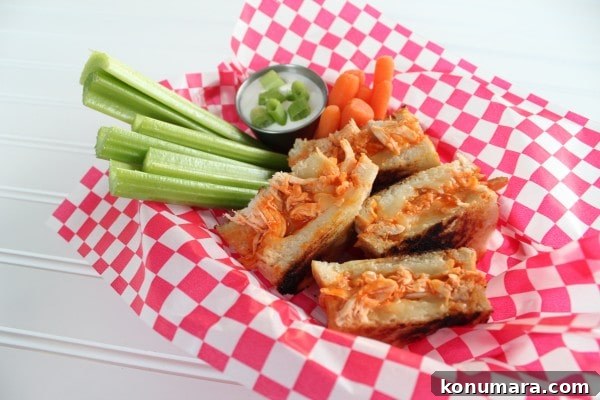 Buffalo Chicken Grilled Cheese