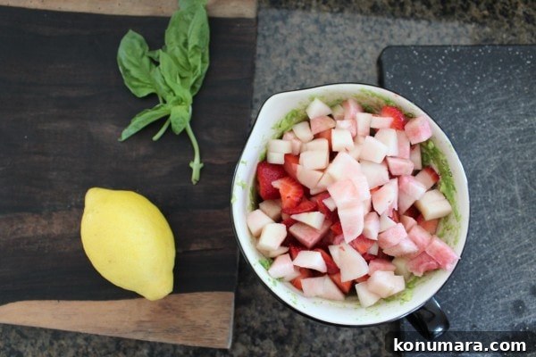 Strawberry and Peach Guacamole Recipe with Lime 6 Strawberry Peach Guacamole Recipe