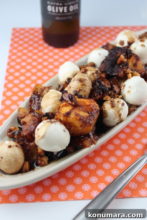 Balsamic Vinegar Mozzarella Squash Salad