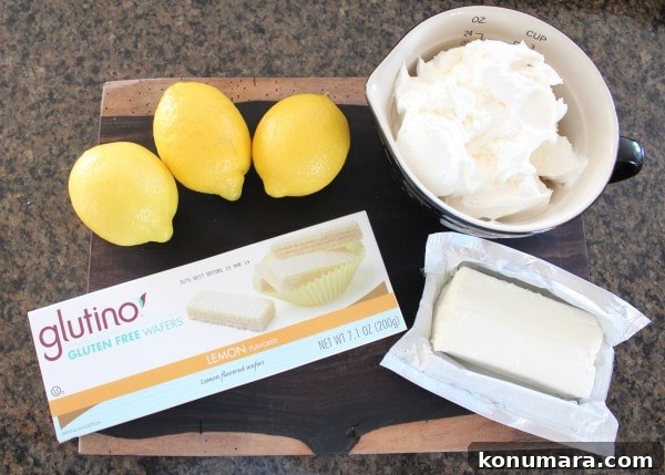 Gluten Free Lemon Dessert Cup Ingredients