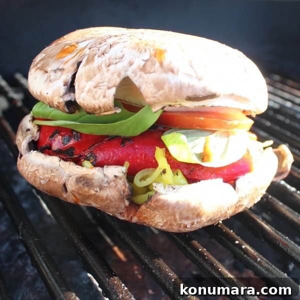 Grilled Portobello Caprese Sandwich