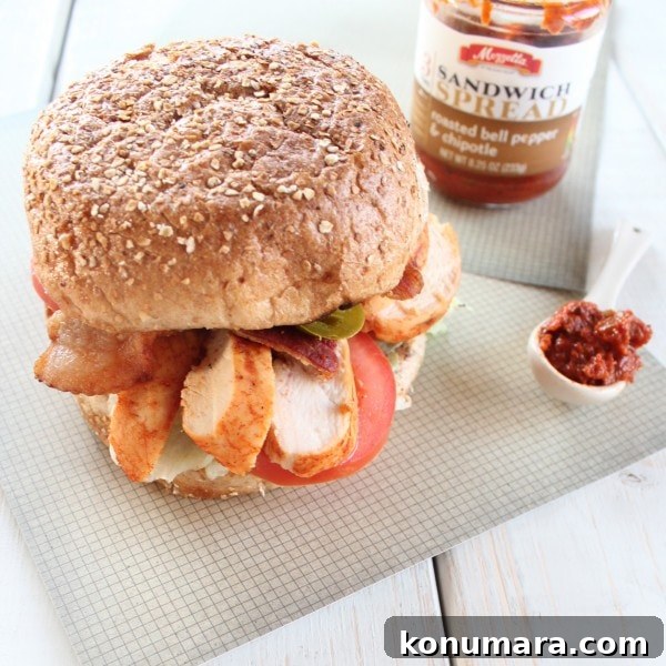 Grilled Chipotle Chicken BLT Sandwich