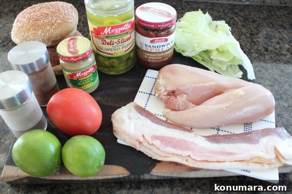 Chipotle Chicken BLT Ingredients